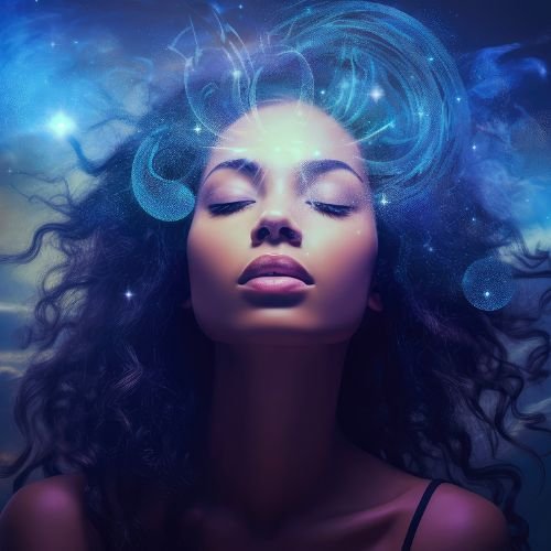 Girl Relaxing AI Image